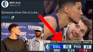 Devin Booker TRASH Talked Luka Doncic And Got The WORST Playoff Beatdown In Most Embarrassing Way