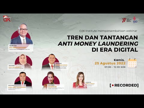 [RECORDED] Webinar Tren dan Tantangan Anti Money Laundering di Era Digital