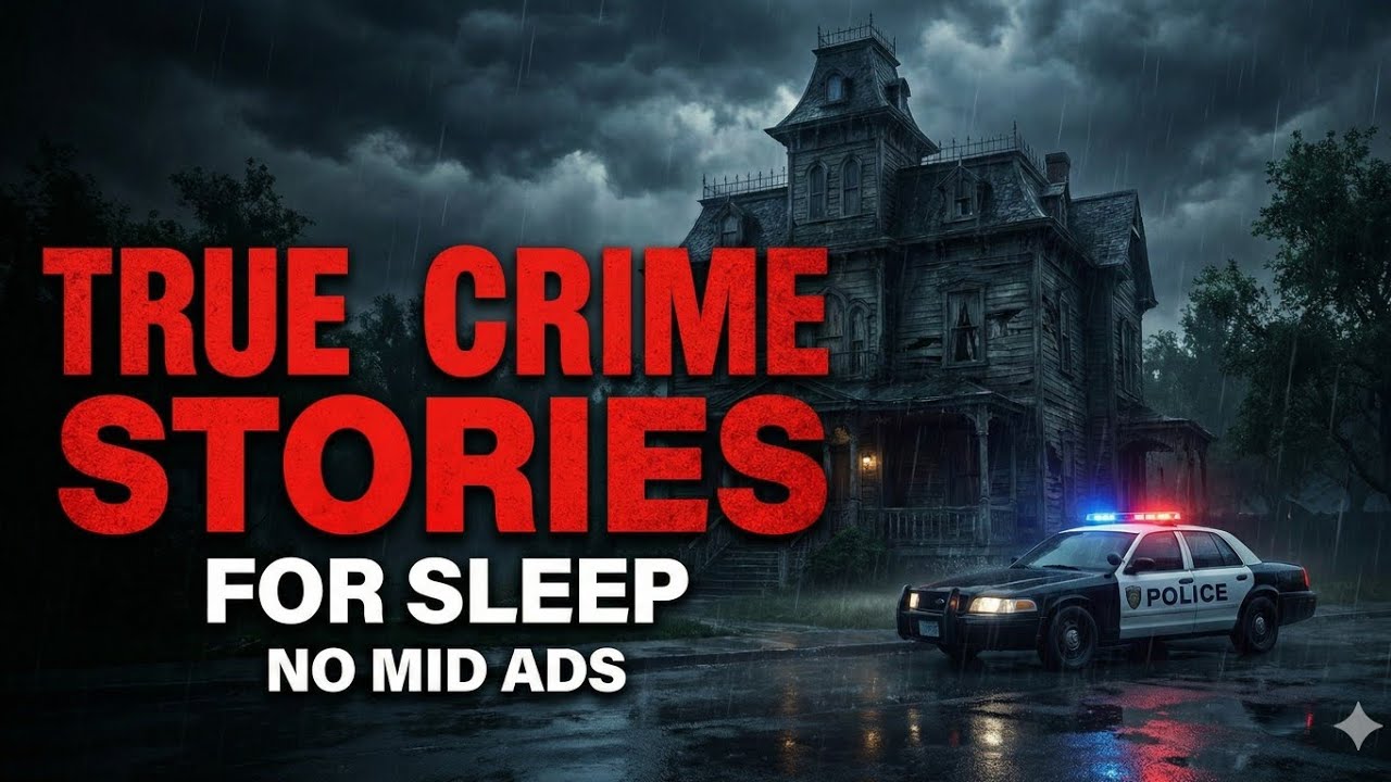 Disturbing True Crime Stories For Sleep With Rain Sound |🛑NO MID ADS| Black Screen |