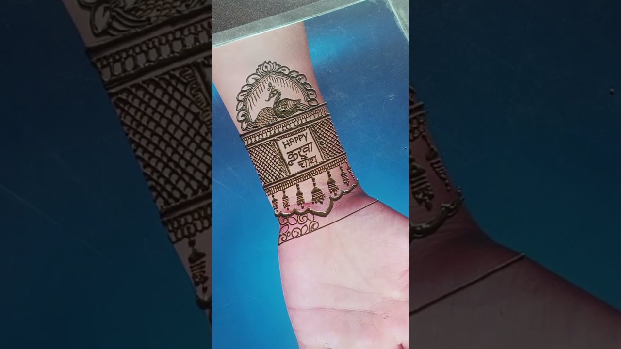 Stylish front hand mehndi design class 🌿 