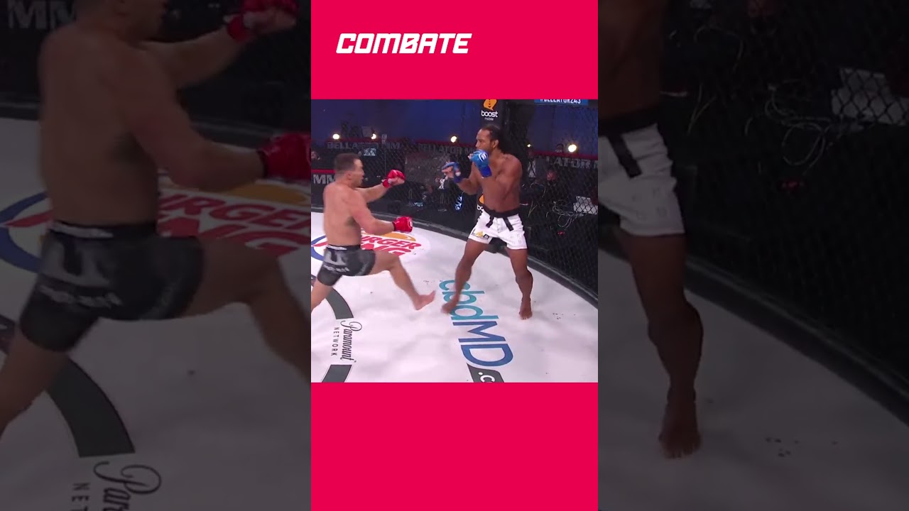 BEN HENDERSON LEVA NOCAUTE DE MICHAEL CHANDLER EM REVANCHA NO BELLATOR 243 | #shorts | Combate.globo