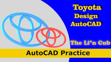 TOYOTA Logo Created  By AutoCAD