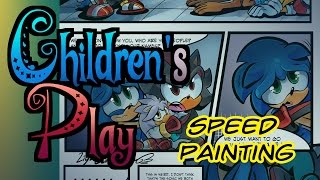 "Children's Play Issue 1 Pg5" Speed Painting screenshot 2