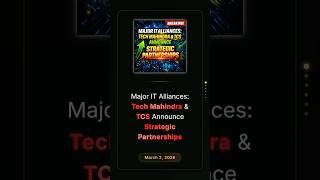 Крупные ИТ-альянсы: Tech Mahindra и TCS объявляют о стратегическом партнерстве #stockmarketindia