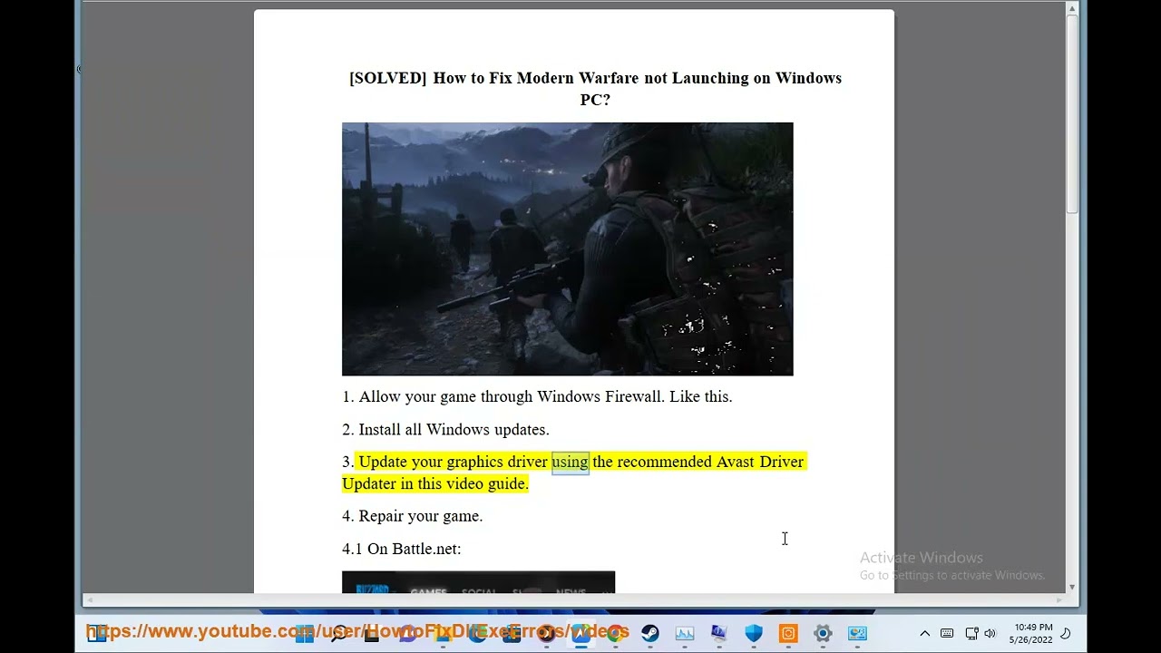 Fix Modern Warfare not Launching on Windows PC YouTube
