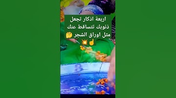 اربعة اذكار تجعل ذنوبك تتساقط عنك مثل اوراق الشجر #ترند # #shortvideo #allah #دعاء #اذكار #القران