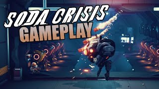 Soda Crisis | Fast-paced Side-scrolling Shooter | First Look Gameplay & First Boss Fight