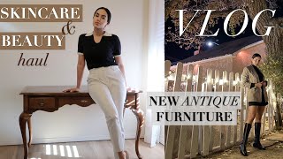 SKINCARE &amp; BEAUTY HAUL | SEPHORA + GETTING ANTIQUE FURNITURE || Mariana Pineda