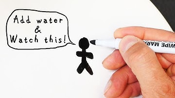 Draw on Water - Dry Wipe Pens - Science Experiment