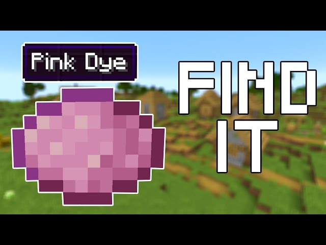 Minecraft: How to Make Pink Dye