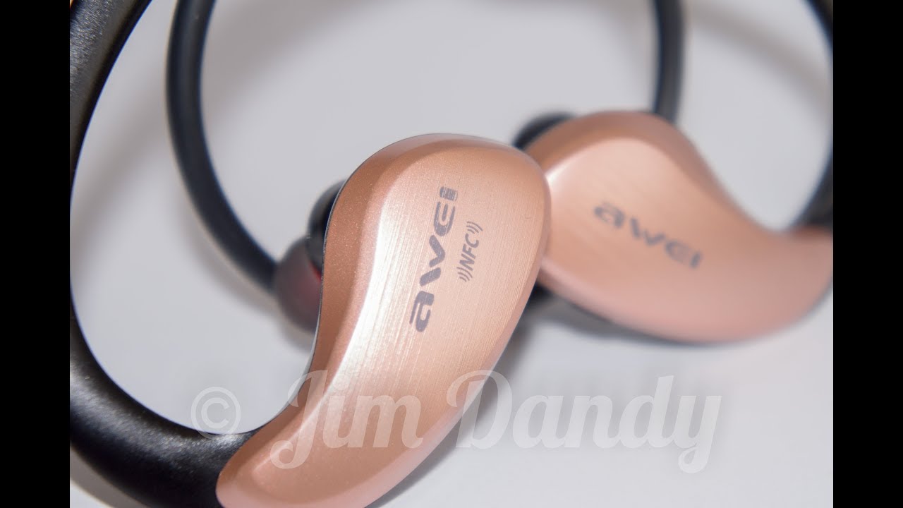 Обзор Беспроводных спортивных bluetooth наушников с NFC и aptX AWEI