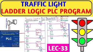 Traffic Light Ladder Logic  PLC Program. screenshot 4