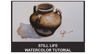 Watercolor tutorial - Still life
