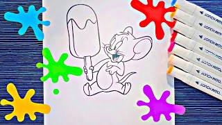 Coloring tom and jerry come and have fun ️| تلوين توم وجيري للأطفال