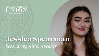 Jessica Spearman | This House Believes In A Loving God | Cambridge Union