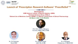 Launch of Prescription Research Software ‘PrescReSof’™ | ICMR-NIMS #icmr screenshot 4