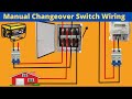 Electric manual changeover switch connection  manual changeover switch wiring diagram