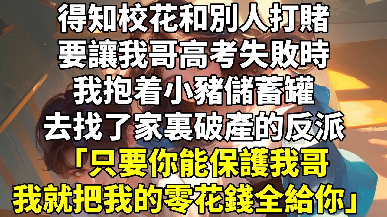 得知校花和別人打賭，要讓我哥高考失敗時。我抱着小豬儲蓄罐去找了家裏破產的反派。 #團寵 #爽文 #救贖