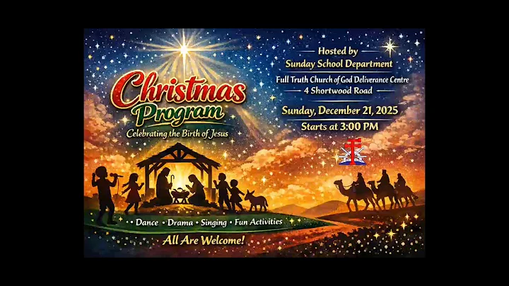 Annual Sunday School Christmas Program | December 21, 2025