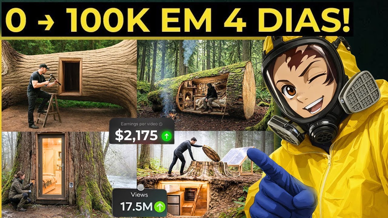 NICHO QUE MAIS PAGA! Copiei um Canal Dark MEGA NOVO pra Monetizar com IA (MINA DE OURO)