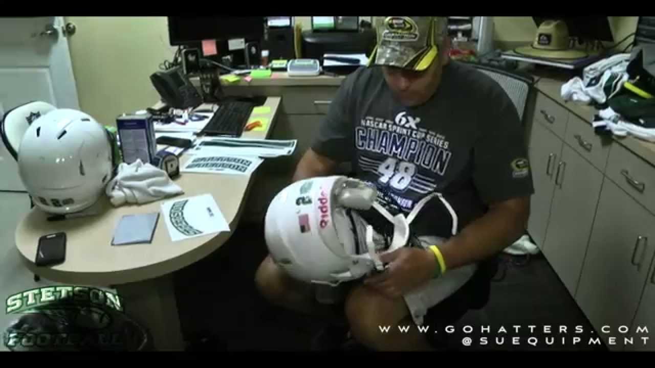How to decal a football helmet YouTube