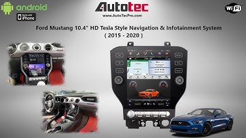Ford Mustang (2015–2023) 10.4 HD Tesla Style Infotainment System | GPS | BT | Wifi | CarPlay | 4G