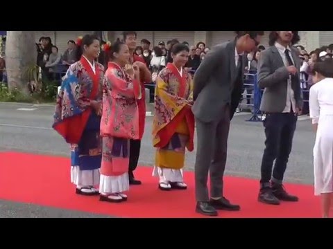 やなわらばー登場 沖縄国際映画祭 レッドカーペット 島ぜんぶでおーきな祭 2015.3.28