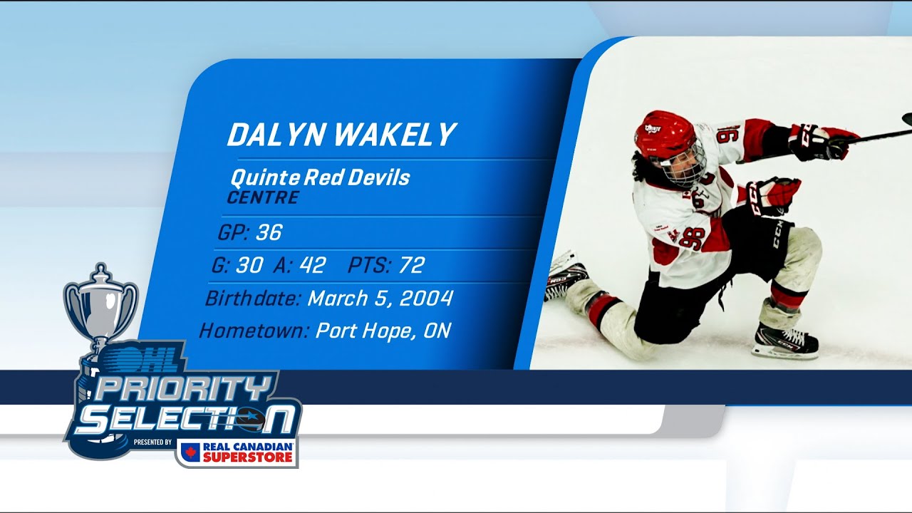 2020 OHL Priority Selection Prospect Feature Dalyn Wakely