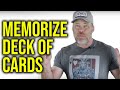 How to memorize a deck of cards fastest way taught by memory champion