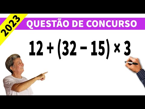 Questão de expressão numérica 3 O resultado da expressão numérica 12 + (32 − 15) × 3 é: