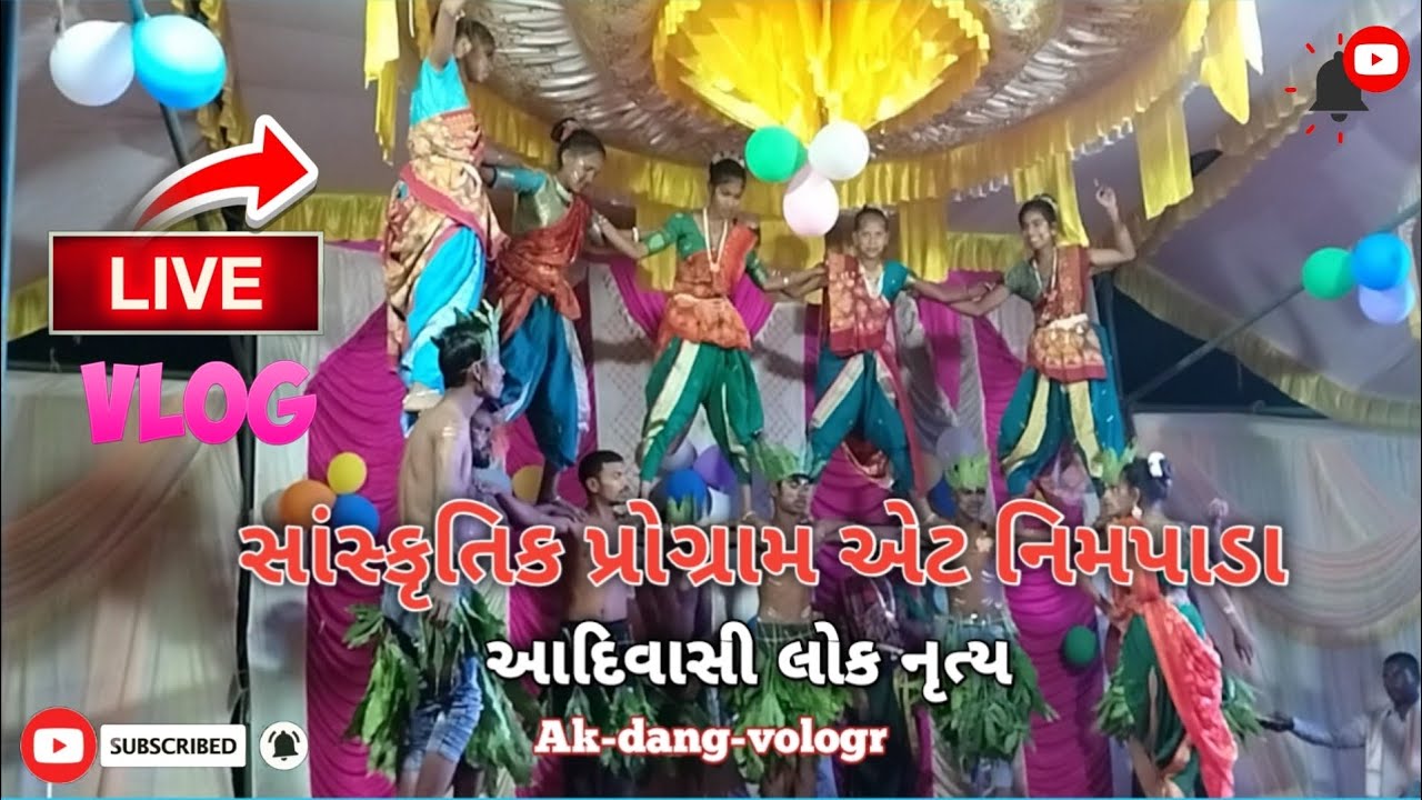 સાંસ્કૃતિક પ્રોગ્રામ એટ નિમપાડા📍 આદિવાસી લોક નૃત્ય #varalvlog #varalpost #આદિવાસી લોક નૃત્ય vog 2026