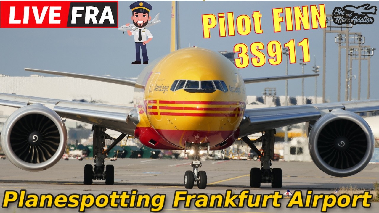 🔴Live Planespotting Frankfurt RWY 25C closed 🦺 Pilot Finn düst nach LEJ🛫