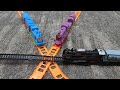 Mencari dan Merakit kereta api diesel classical express rail king,kereta Thomas Friends trackmaster
