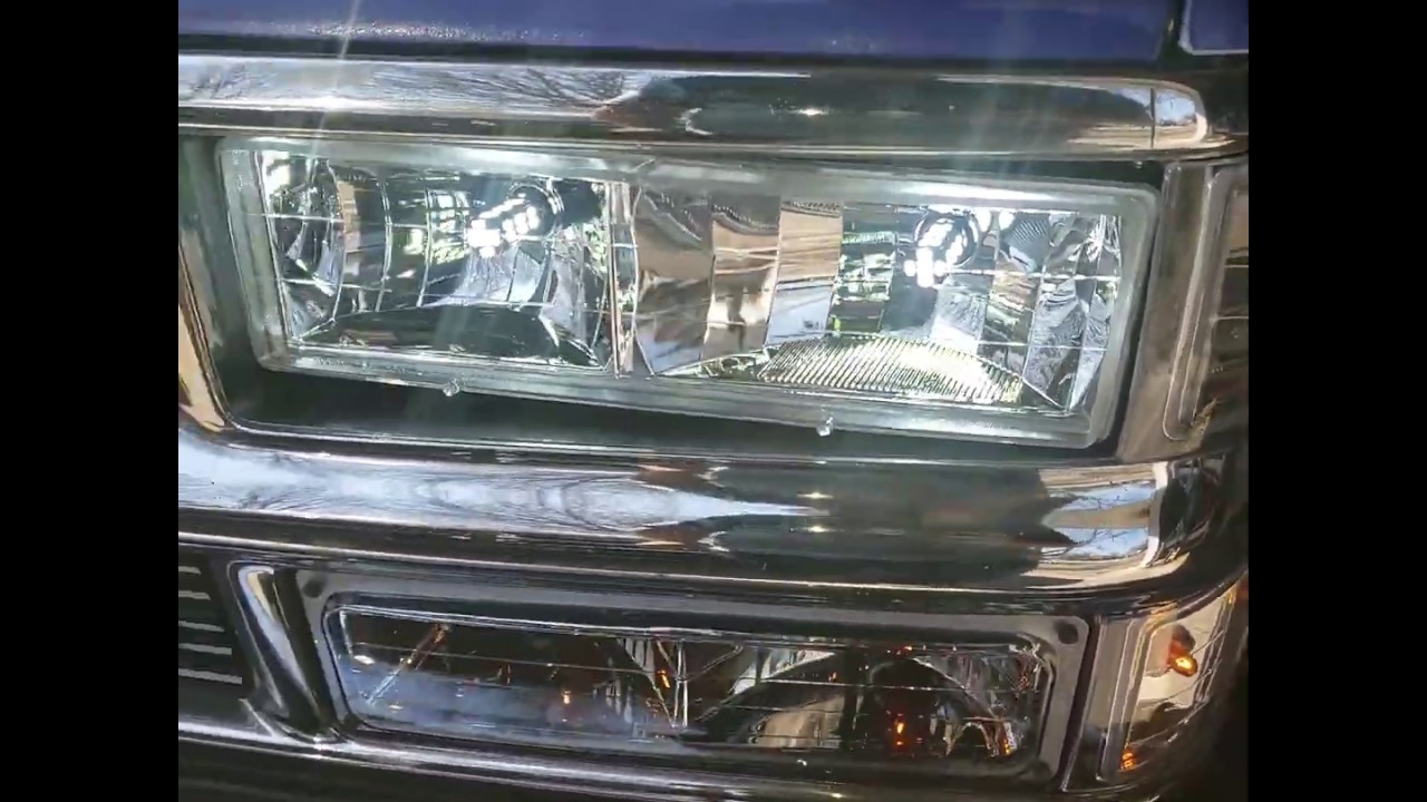 Bright Headlights fix 88 98 Chevy Silverado Z71 - YouTube