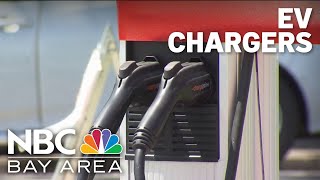 Bay Area EV chargers: Santa Clara celebrates reaching 100, Oakland to get 400 more by NBC Bay Area 3,079 views 22 hours ago 2 minutes, 8 seconds