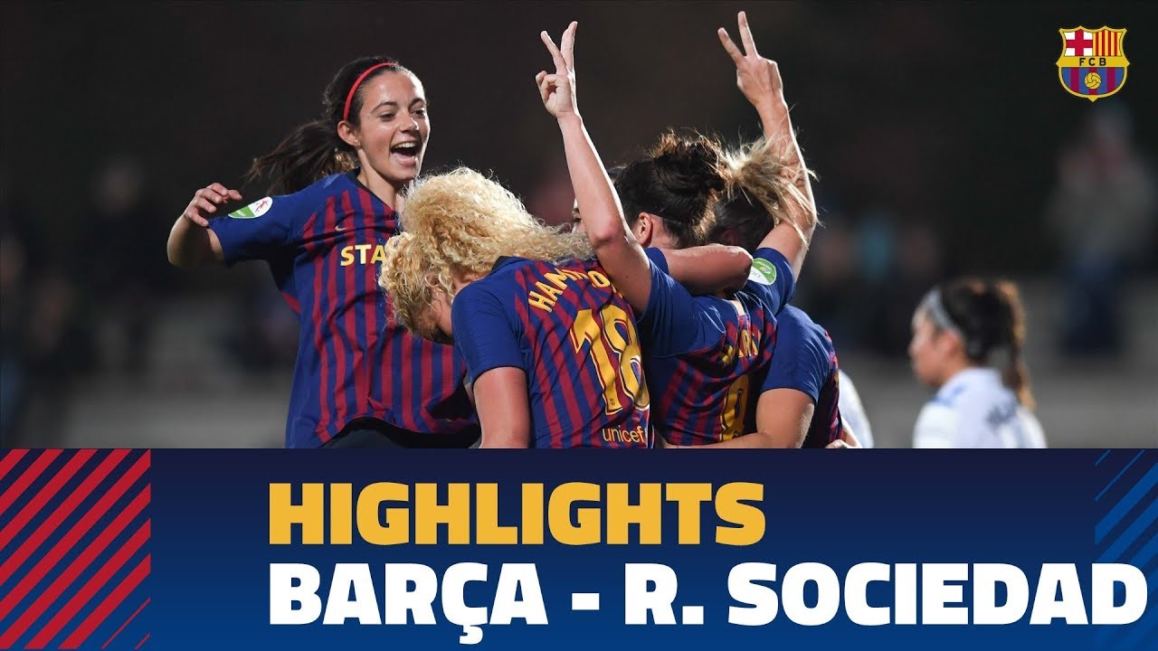 Highlights Womens Liga Fc Barcelona Reial Societat 4 1 Youtube