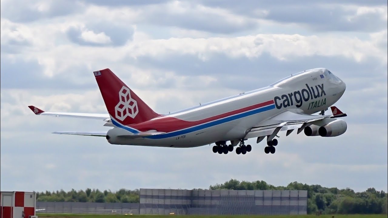images Cargolux Italia Logo cargolux italia boeing 747 400f lx ycv departing london stansted airport