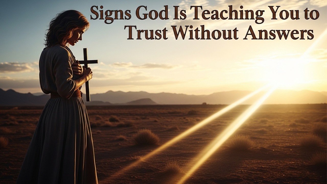 7 Biblical Signs God Is Teaching You to Trust Without Answers