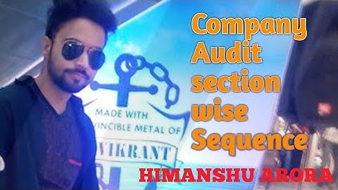 How to REVISE COMPANY AUDIT Sequentially ||Section wise understanding || Audit || Ipcc || Paper-6