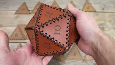Leather D20 dice bag assembly tips by FarfarsYxaLeather