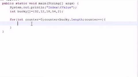 Java Programming Tutorial 28 Creating an Array Table