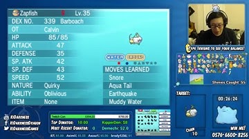 [LIVE] Shiny Barboach! 10 Fishing Chain | Pokemon ORAS