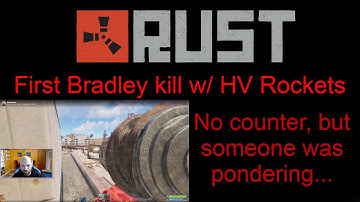 Bradley APC kill the traditional way - HV Rockets. No counter, but someone was pondering...