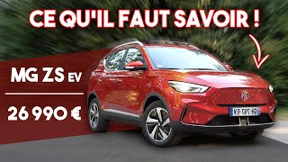 Ce qu'il faut savoir avant d'acheter le MG ZS ev 2022 !