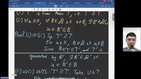 【General Topology Lecture 9】Closed sets in Topology -  MAT208/416 | Nge Kie Seng 20240429