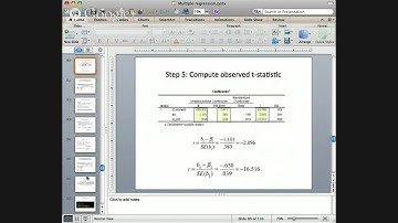 Multiple Regression lecture: Hypothesis Testing