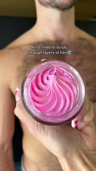 SHAVING MY BF'S CHEST HAIR FOR SMOOTH SKIN #shorts