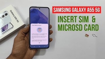 Samsung Galaxy A55 5G: How to insert SIM card and microSD card