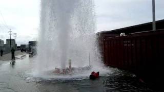 Someone hit the fire hydrant at work part #2