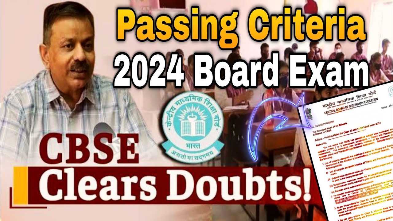 NEW PASSING CRITERIA for CLASS 10 and CLASS 12 CBSE 2024 | CBSE New ...